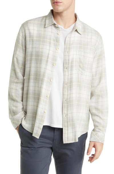 Shop Rails Lennox Plaid Button-up Shirt In Wheat Dove Melange