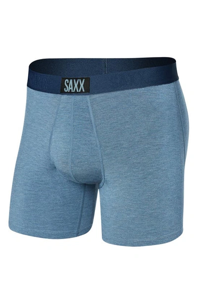 Shop Saxx Ultra Super Soft Relaxed Fit Boxer Briefs In Stone Blue Heather
