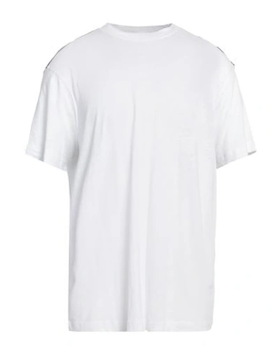 Armani Exchange Man T-shirt White Size Xxl Linen, Cotton In White