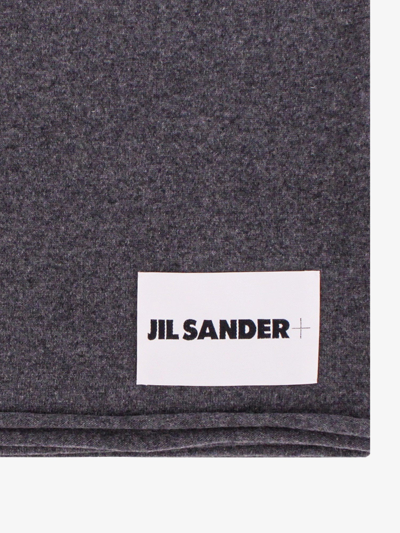 Shop Jil Sander Man Scarf Man Grey Scarves In Gray