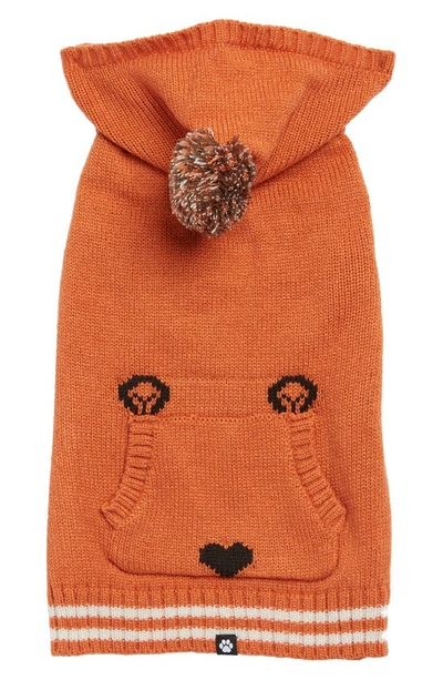 Shop Hotel Doggy Dog Hoodie Sweater In Orange Rust