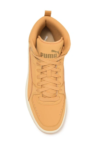 Shop Puma Rebound Joy Buck Faux Leather Sneaker In Taffy-taffy