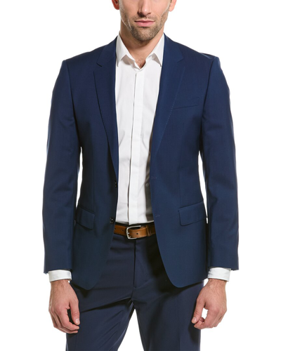 Shop Hugo Boss Hugo  Wool Jacket In Blue