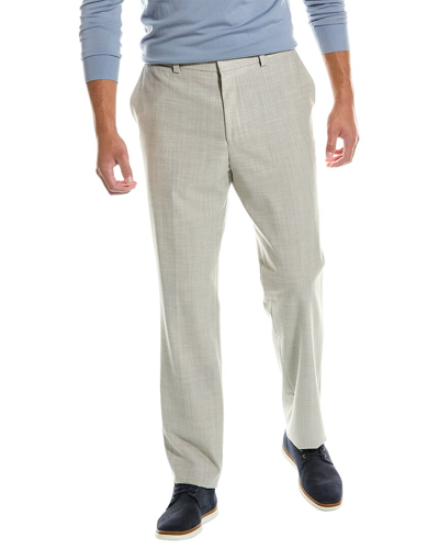 Shop Hugo Boss Hugo  Allover Pattern Wool-blend Trouser In Grey