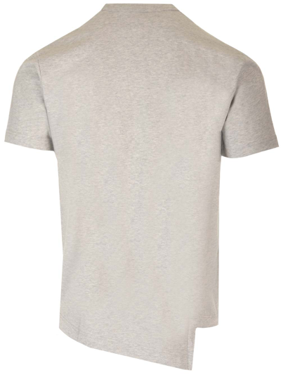 Shop Comme Des Garçons Shirt Asymmetric Hem T-shirt In Top Grey