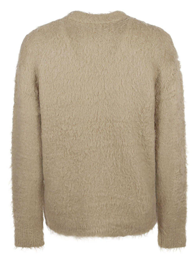 Shop Acne Studios Crewneck Sweater In Dark Beige
