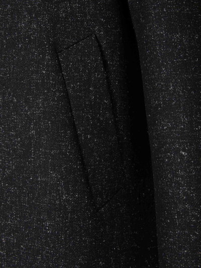Shop Lardini Single-breasted Knitted Coat In Black