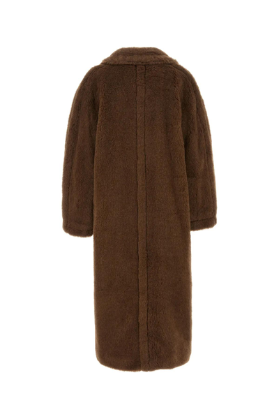Shop Max Mara Brown Alpaca Blend Coat