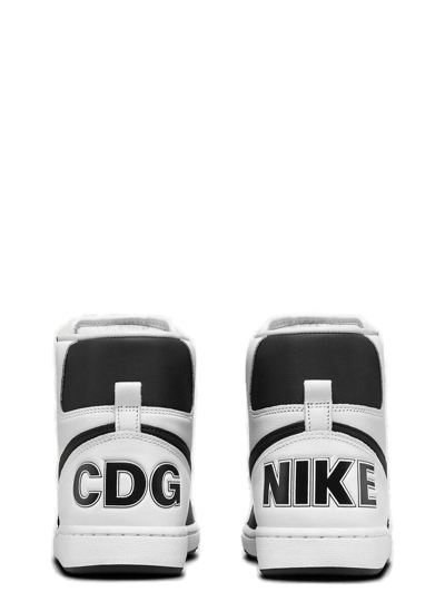 Shop Comme Des Garçons Homme Deux X Nike Terminator Sneakers In Black White