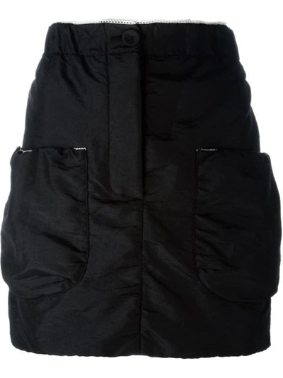 Jw Anderson Mini Skirt With Pocket Details In Black