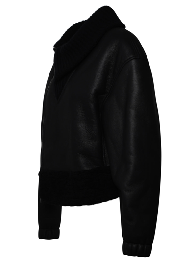 Shop Ferrari Black Leather Jacket