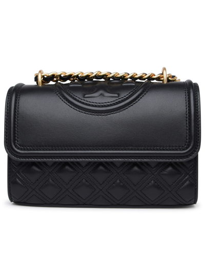 Shop Tory Burch Fleming Black Leather Bag