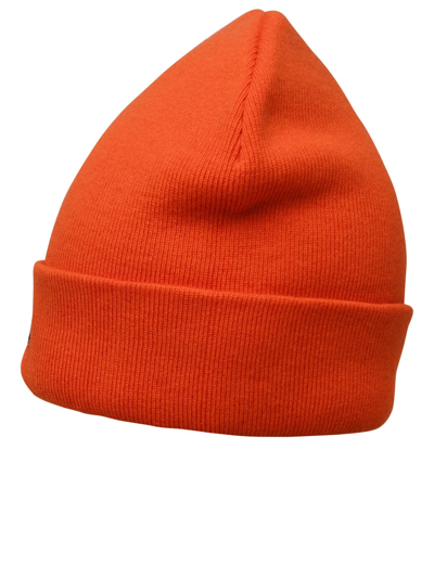 Shop Heron Preston Orange Wool Beanie