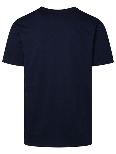 Shop Apc Derek Blue Cotton T-shirt In Navy