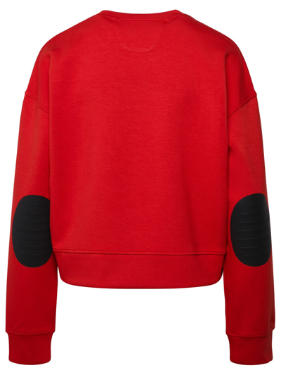 Shop Ferrari Red Viscose Blend Sweatshirt