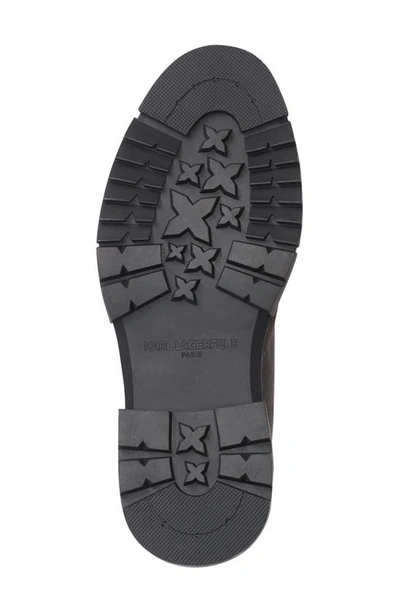 Karl Lagerfeld Suede Lug Chukka Boot In Grey
