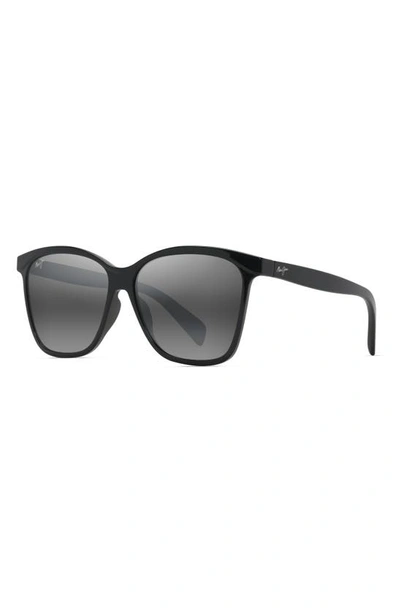 Shop Maui Jim Liquid Sunshine 58mm Polarizedplus2® Square Sunglasses In Gray