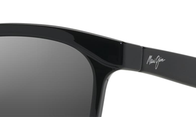 Maui Jim Liquid Sunshine 58mm Polarizedplus2® Square Sunglasses In Gray