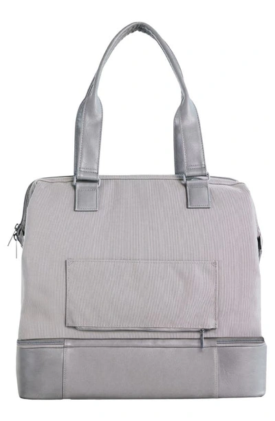Shop Beis The Mini Weekend Travel Bag In Gray