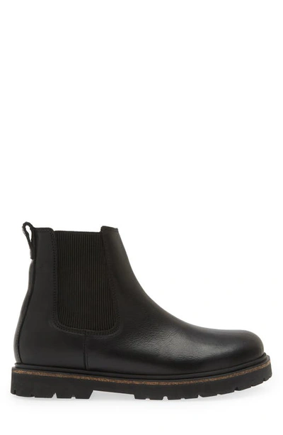 Birkenstock Stalon Ii Waxy Chelsea Boots In Leather Nubuck In Black