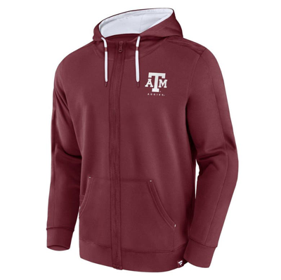 Fanatics Branded Maroon Texas A&m Aggies Power Index Full-zip Hoodie In Maroon
