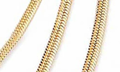 Ettika Triple Layered Flex Necklace In Gold