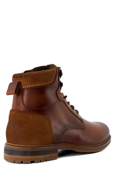 Shop Dune London Coltonn Lace-up Leather Boot In Tan