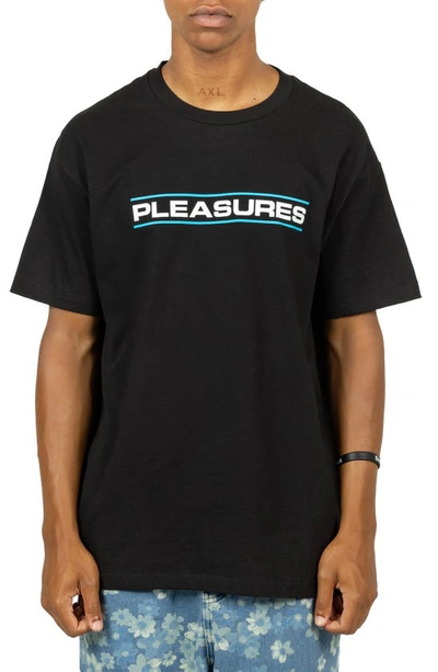 Shop Pleasures Hackers Graphic T-shirt In Black