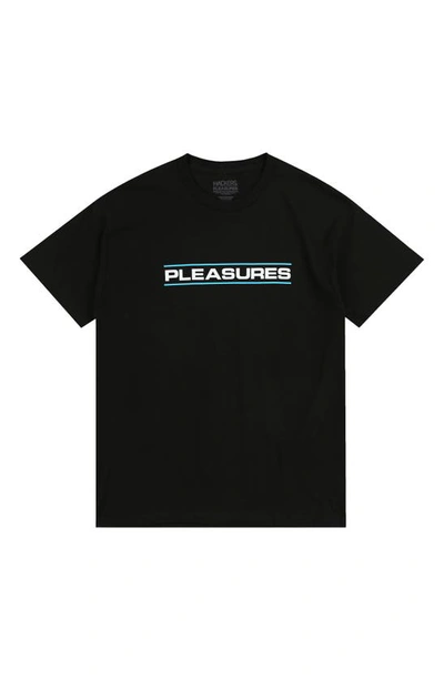 Shop Pleasures Hackers Graphic T-shirt In Black