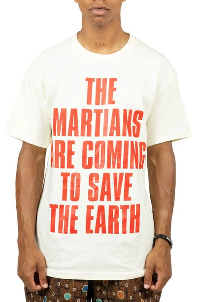 Shop Pleasures Martians Graphic T-shirt In Natural