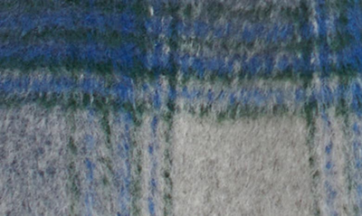 Shop Levi's Plaid Longline Coat In Blue Plaid