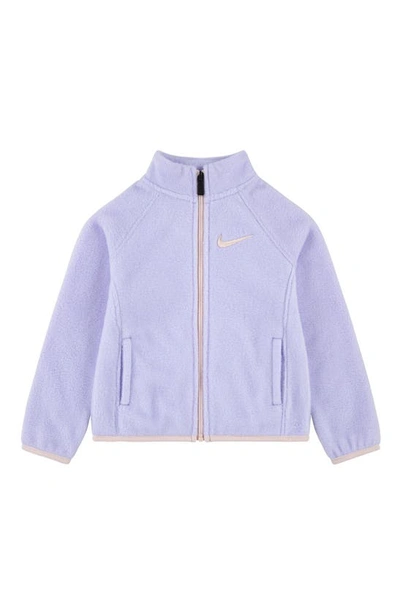 Nike Fleece Jacket In Lavender Mist