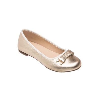 Shop Elephantito Toddler, Child Girls Camille Flats In Gold
