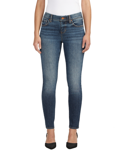 Shop Jag Women's Maya Mid Rise Skinny Leg Jeans In Night Flight Blue