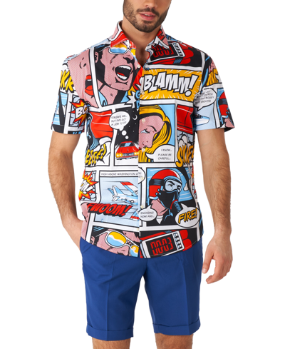 Shop Opposuits Men's Short-sleeve Danger Days Comic Graphic Shirt In Miscellane