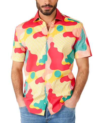 Shop Opposuits Men's Short-sleeve Coral Graphic Shirt In Miscellane