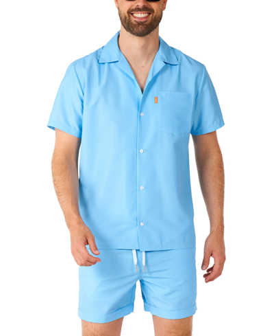 Shop Opposuits Men's Short-sleeve Cool Blue Shirt & Shorts Set
