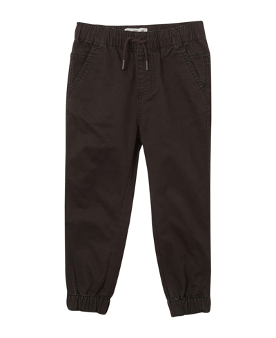 Shop Cotton On Toddler And Little Boys Elastic Waistband Will Cuffed Chino Pants In Phantom