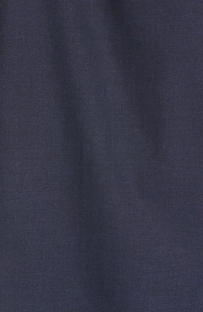 Shop Mizzen + Main City Flannel Trim Fit Performance Button-down Shirt In Navy Heather