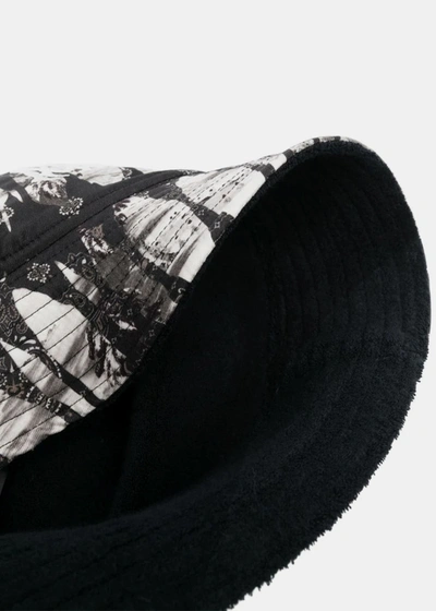 Shop Amiri Black Bandana Reversible Bucket Hat