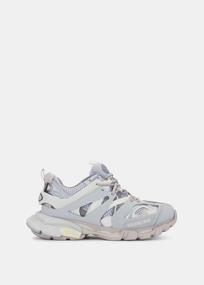 Shop Balenciaga Grey Led Track Sneakers In Light Grey Mix