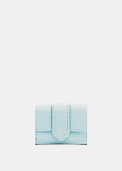 Shop Jacquemus Blue Le Compact Bambino Folded Wallet In Light Blue