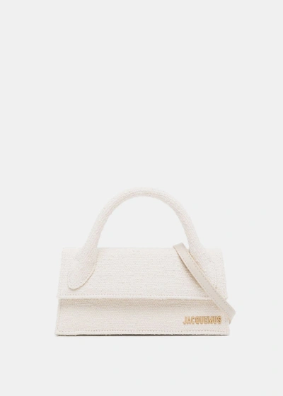 Shop Jacquemus Off White 'le Chiquito Long' Bag In Off-white