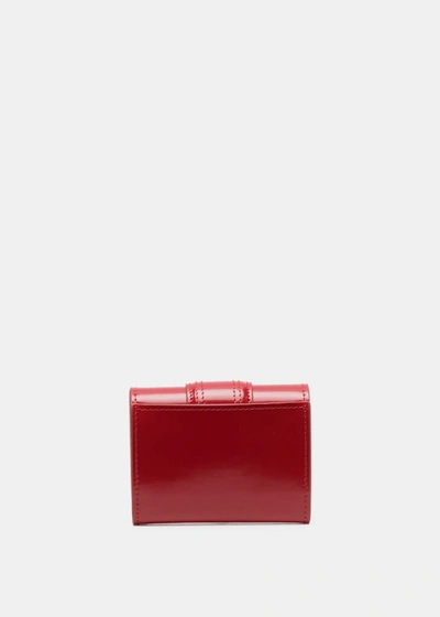 Shop Jacquemus Red Le Compact Bambino Folded Wallet