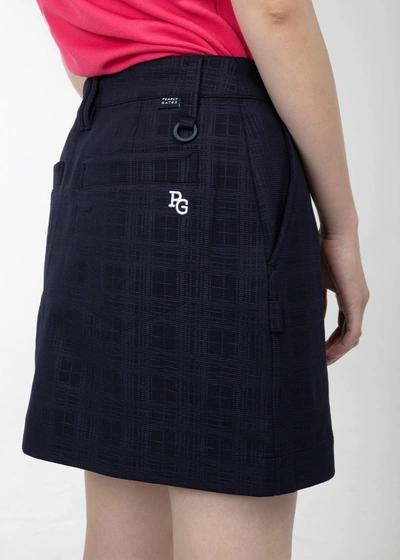 Shop Pearly Gates Dark Navy Texbrid Lattice Embossed Stretch Skirt