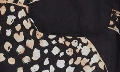 Desmond & Dempsey Print Cotton Short Pajamas In Jag Navy