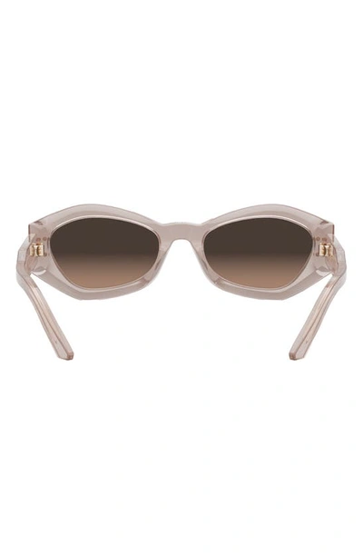 Shop Dior 'signature B1u 55mm Butterfly Sunglasses In Shiny Pink / Gradient Roviex