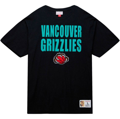 Shop Mitchell & Ness Black Vancouver Grizzlies Hardwood Classics Legendary Slub T-shirt
