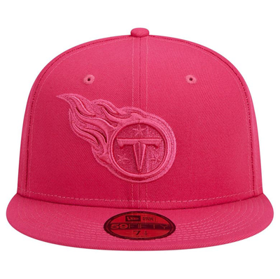 Shop New Era Pink Tennessee Titans Color Pack 59fifty Fitted Hat