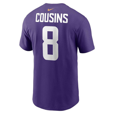 Shop Nike Kirk Cousins  Purple Minnesota Vikings  Player Name & Number T-shirt